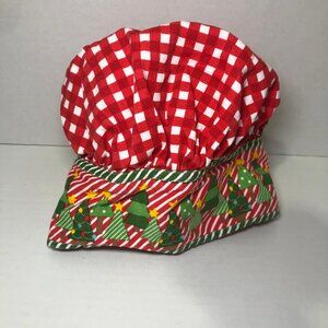 Martha Stewart Collection Cotton Chef Hat Christmas Holiday Adjustable Cooking